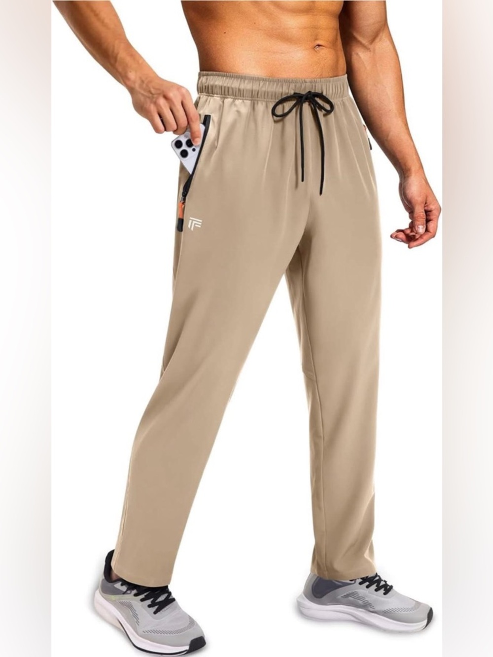 Fogfire Mens Sweatpants with Zipper Pockets, Workout Pants Joggers medium new